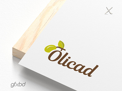 Olive oil producing company logo