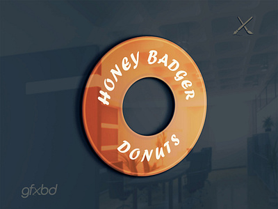 Donuts company logo graphic design logo typography vector