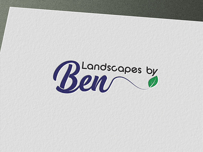 Landscapes by Ben graphic design logo logo design typography vector