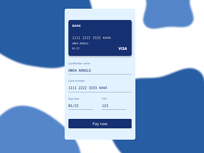 Daily UI 002 app credit card dailyui design payment ui