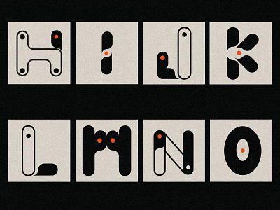 Alphabet alphabet design graphic design h i icon j k l letter m n o typography