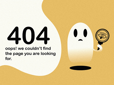 404 error page design 404 404 error 404 error page 404page clean design ghost graphic design illustration minimal web design website
