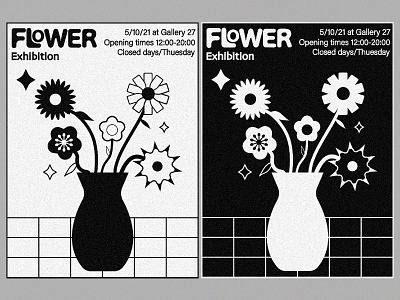 FLOWER EXHIBITION POSTER abstract poster art poster concept art design flower flower exhibition flower poster graphic design minimal minimal poster poster poster design shapes