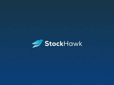 Stock Hawk logo bird branding design hawk icon investment logo modern simple stock vector