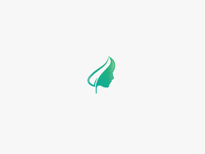 Healthcare Logo branding face health healthcare icon leaf logo nature silhouette woman