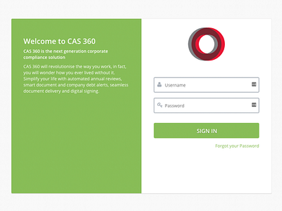 Fintech Saas login screen app application design flat login page portal saas ui web