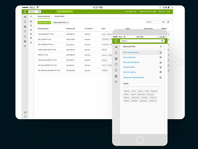 Company Management Saas - Dashboard app application dashboard design flat saas ui ux