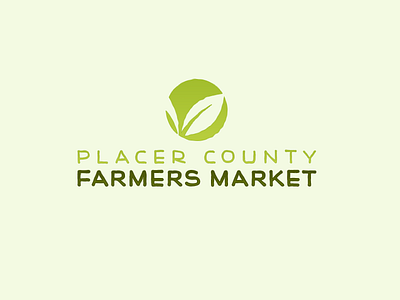 UPDATED: Farmers Market Logo branding fresh green icon logo organic raw tan two tone