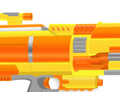 Nerf Gun In Progress illustration