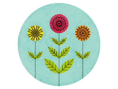 Flower 2 flower flowers gardening illo illustration leaves pretty colors