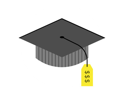 Cost of College 1 college college is expensive graduation cap price tag