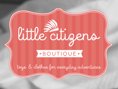 Little citizens Boutique logo progression logo