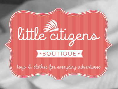 Little citizens Boutique logo progression