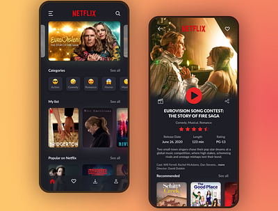 Netflix Redesign Concept app app redesign concept design netflix netflix redesign redesign ui uidesigner uiux ux