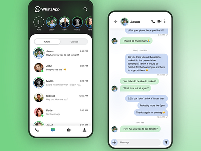 WhatsApp Redesign Concept