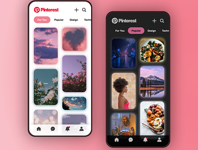 Pinterest Redesign Concept app concept design redesign ui uidesign uiux ux uxdesign
