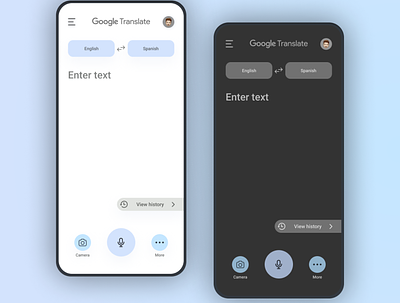 Google Translate Redesign Concept app appdesign appredesign concept design google translate google translate redesign redesign ui uidesign uiux ux