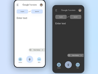 Google Translate Redesign Concept