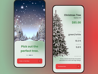 Christmas Tree App Design Concept