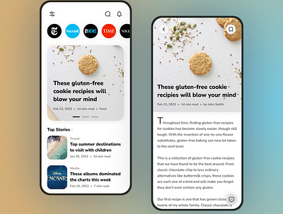 News Redesign Concept app concept design news news app newsdesign redesign ui uidesign uiux ux