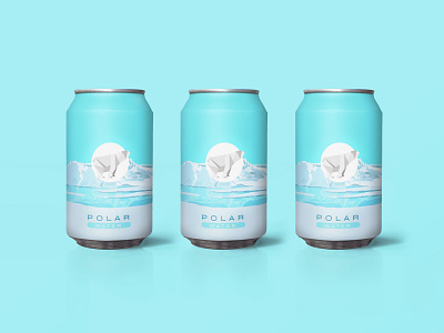 POLAR WATER 5 bear branding brands ice logo logotype pack package package design packaging polar polarbear water