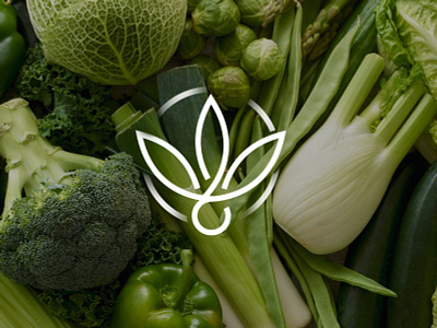 wintergreen brand branding brands design green identity leaf logo logotype minimalism monogram vegan vegan food