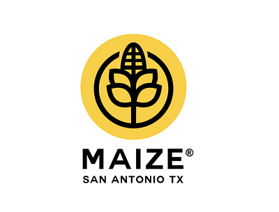 maize brand branding brands design identity logo logofolio logos logotype maiz maize minimalism monogram yellow