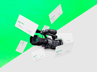 Masmedia Branding brand branding business camera cards green logo mas media