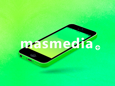 Masmedia01 brand branding business cards green logo mas media