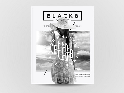 Black&White and black branding clothes magazine monogram white