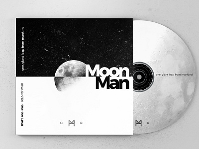Moonman branding brands design design app design cd logotype logotype designer man moon music space vynil