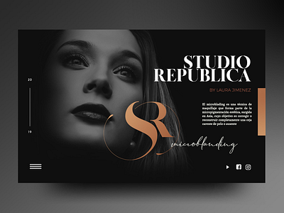 Studio Republica / branding black brandings logo minimalism studio ui uixdesign web website