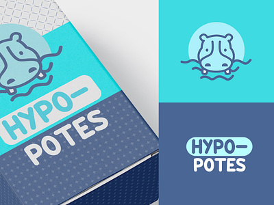 HYPO-POTES BRANDING brand branding branding agency brands design hippo hippopotamus identity illustration logo logotype minimalism vector vector illustration