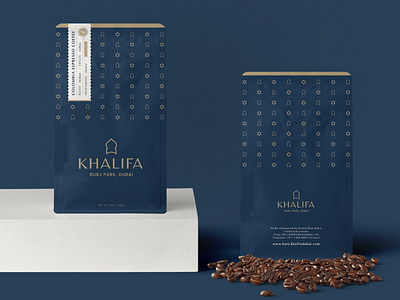 Khalifa Coffee Packaging retro
