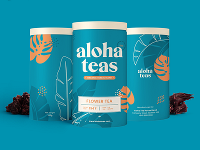 Aloha Teas Tube Packaging