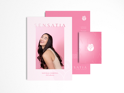 Sensatia Cosmetics beauty bottle branding branding design cosmetics design drink packaging feminine graphic design logo logo design minimal design