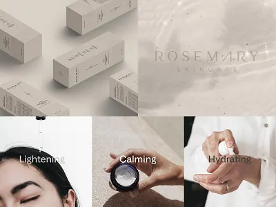 Rosemary beautiful beauty logo bohemian bottle box branding cosmetic beauty design graphic design logo luxury design minimal design modern design motion graphics skincare woman