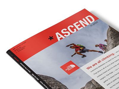 The North Face action sports brand communications branding marketing collateral newsletter