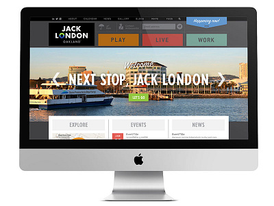 Jack London Website brand branding user experience website website design