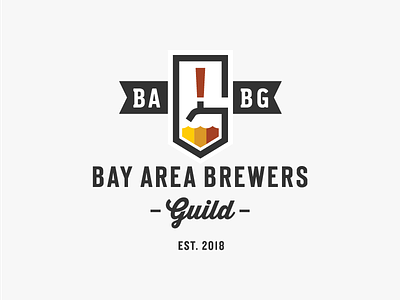 Bay Area Brewers Guild badge beer brand brand identity guild logo logo design shield
