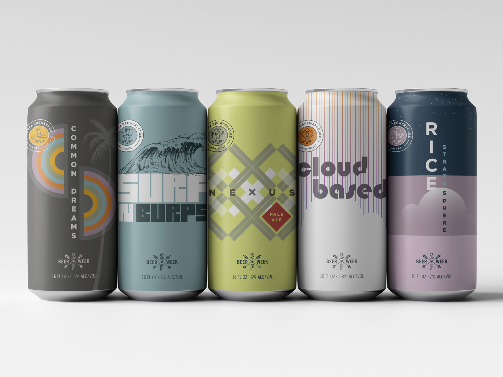 2020 SF Beer Week Collaboration Beer Labels by BarrettoCo. on Dribbble