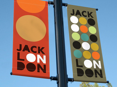 Jack London Environmental Signage branding campaign environmental design environmental graphics