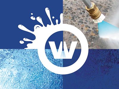 Style Guide for Water Blasting Company icon pressure cleaner water