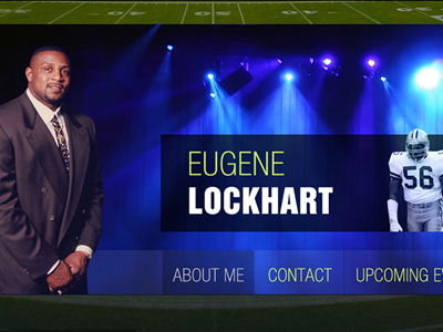 Promo Page american football app branding clean fresh graphic mockup simple speaker ui ux web site
