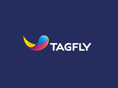 Tagfly Logo colourful modern simple travel