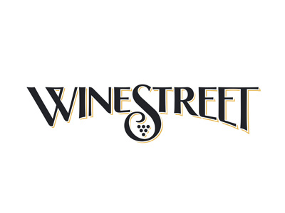 Winestreet_1 lettering logo typography