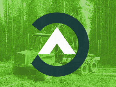 Forest Energy flat logo modern simple
