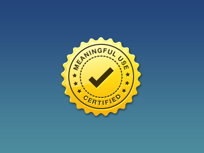 Meaningful Use Badge badge certified gold