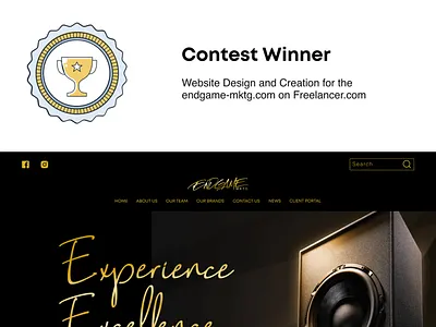 Contest Winner Web Design and Creation for the endgame-mktg.com graphic design ui web design website