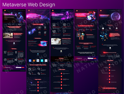 Metaverse Web Design branding design graphic design illustration ui web design web development website